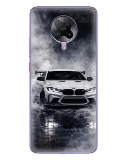 Чохол для Xiaomi POCO F2 Pro з картинкою «BMW крізь туман»