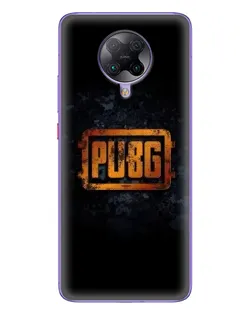 Чохол для Xiaomi POCO F2 Pro з картинкою «PUBG — золотий логотип»