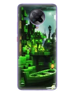 Чохол для Xiaomi POCO F2 Pro з картинкою «Minecraft лісовий пейзаж»