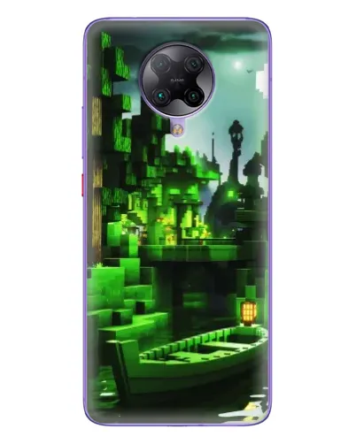 Чохол для Xiaomi POCO F2 Pro з картинкою «Minecraft лісовий пейзаж»