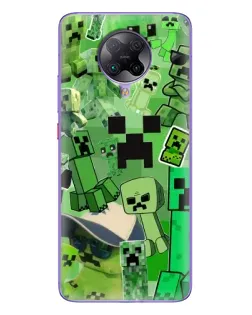 Чохол для Xiaomi POCO F2 Pro з картинкою «Кріпери Minecraft»