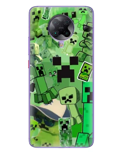 Чохол для Xiaomi POCO F2 Pro з картинкою «Кріпери Minecraft»