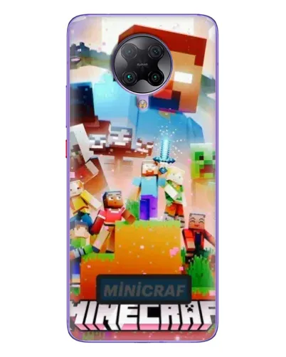 Чохол для Xiaomi POCO F2 Pro з картинкою «Minecraft герої гри»