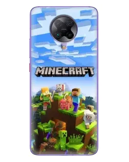 Чохол для Xiaomi POCO F2 Pro з картинкою «Minecraft класичний світ»