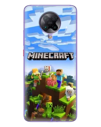 Чохол для Xiaomi POCO F2 Pro з картинкою «Minecraft класичний світ»