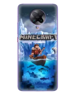 Чохол для Xiaomi POCO F2 Pro з картинкою «Minecraft льодянийсвіт»