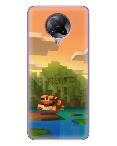 Чохол для Xiaomi POCO F2 Pro з картинкою «Майнкрафт захід сонця»