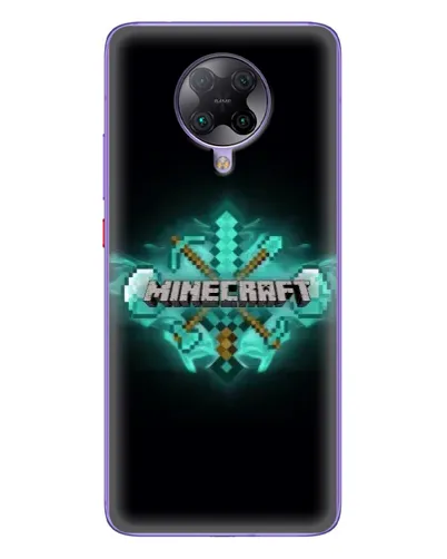 Чохол для Xiaomi POCO F2 Pro з картинкою «Minecraft Diamond лого»