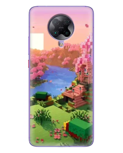 Чохол для Xiaomi POCO F2 Pro з картинкою «Рожеве дерево Minecraft»