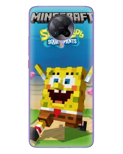 Чехол для Xiaomi POCO F2 Pro с картинкой «Губка Боб Minecraft» Чехол для Xiaomi POCO F2 Pro с картинкой «Губка Боб Minecraft»