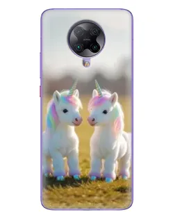 Чехол для Xiaomi POCO F2 Pro с картинкой «Пара единорогов» Чехол для Xiaomi POCO F2 Pro с картинкой «Пара единорогов»