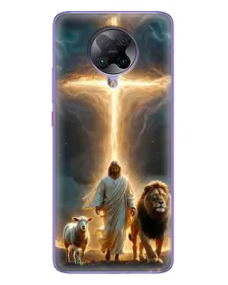 Чехол для Xiaomi POCO F2 Pro с картинкой «Лев Иуды и Свет» Чехол для Xiaomi POCO F2 Pro с картинкой «Лев Иуды и Свет»