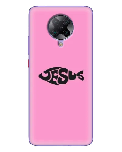 Чехол для Xiaomi POCO F2 Pro с картинкой «Розовый символ Jesus» Чехол для Xiaomi POCO F2 Pro с картинкой «Розовый символ Jesus»