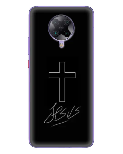 Чехол для Xiaomi POCO F2 Pro с картинкой «Графический крест Jesus» Чехол для Xiaomi POCO F2 Pro с картинкой «Графический крест Jesus»