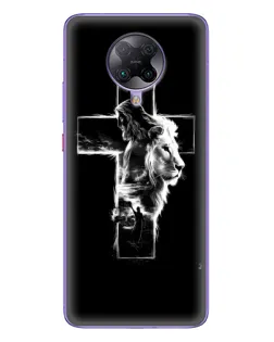 Чехол для Xiaomi POCO F2 Pro с картинкой «Сияющий крест Jesus»