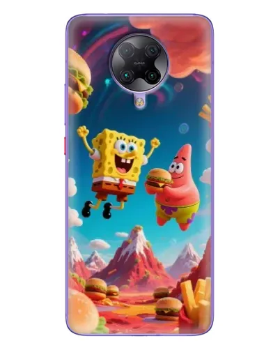 Чехол для Xiaomi POCO F2 Pro с картинкой «Космический фастфуд»