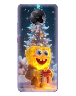 Чехол для Xiaomi POCO F2 Pro с картинкой «Рождественский Спанч Боб» Чехол для Xiaomi POCO F2 Pro с картинкой «Рождественский Спанч Боб»