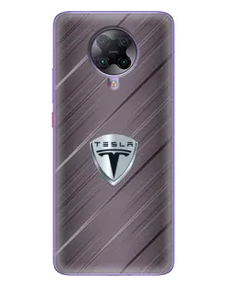 Чехол для Xiaomi POCO F2 Pro с картинкой «Металлическая текстура Tesla» Чехол для Xiaomi POCO F2 Pro с картинкой «Металлическая текстура Tesla»