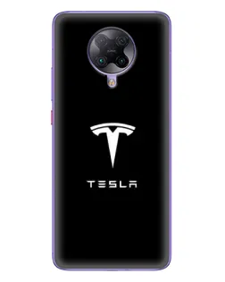 Чехол для Xiaomi POCO F2 Pro с картинкой «Tesla White Logo» Чехол для Xiaomi POCO F2 Pro с картинкой «Tesla White Logo»