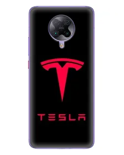 Чехол для Xiaomi POCO F2 Pro с картинкой «Tesla Red Logo» Чехол для Xiaomi POCO F2 Pro с картинкой «Tesla Red Logo»