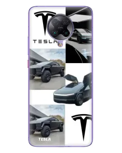 Чехол для Xiaomi POCO F2 Pro с картинкой «Коллаж Cybertruck Tesla» Чехол для Xiaomi POCO F2 Pro с картинкой «Коллаж Cybertruck Tesla»