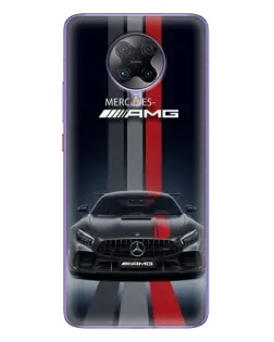 Чохол для Xiaomi POCO F2 Pro з картинкою «Mercedes — білий карбон»