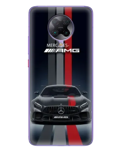 Чохол для Xiaomi POCO F2 Pro з картинкою «Mercedes — білий карбон»