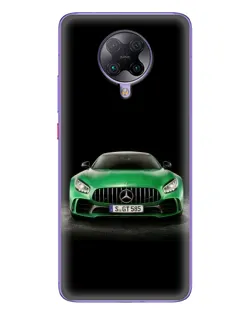 Чохол для Xiaomi POCO F2 Pro з картинкою «Mercedes — неоновий лого»