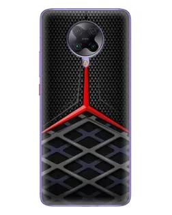 Чохол для Xiaomi POCO F2 Pro з картинкою «Mercedes Carbon Grid»