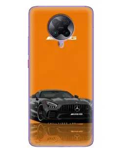 Чохол для Xiaomi POCO F2 Pro з картинкою «Помаранчевий Mercedes AMG»