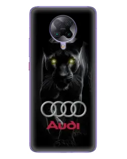 Чохол для Xiaomi POCO F2 Pro з картинкою «Пантера та Audi»