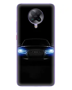 Чохол для Xiaomi POCO F2 Pro з картинкою «Audi в неоні»
