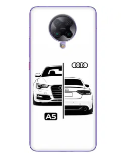 Чохол для Xiaomi POCO F2 Pro з картинкою «Audi — контрастний дизайн»