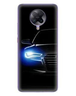 Чохол для Xiaomi POCO F2 Pro з картинкою «Неоновий погляд Audi»