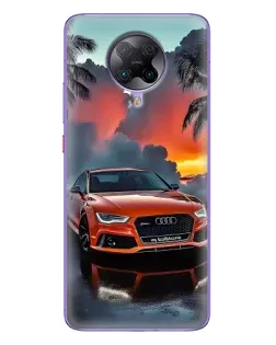 Чохол для Xiaomi POCO F2 Pro з картинкою «Audi — захід сонця»