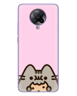 Чехол для Xiaomi POCO F2 Pro с картинкой «Pusheen и печенье»