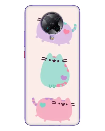 Чехол для Xiaomi POCO F2 Pro с картинкой «Pusheen трио»