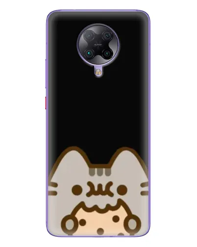Чехол для Xiaomi POCO F2 Pro с картинкой «Пушин на черном»