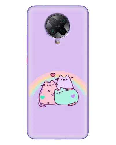 Чехол для Xiaomi POCO F2 Pro с картинкой «Радужные Пушины»