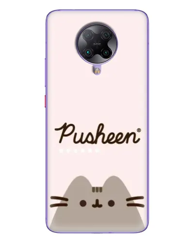 Чехол для Xiaomi POCO F2 Pro с картинкой «Pusheen логотип»