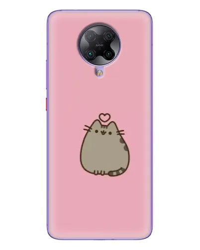 Чехол для Xiaomi POCO F2 Pro с картинкой «Pusheen сердце»