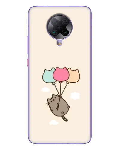 Чехол для Xiaomi POCO F2 Pro с картинкой «Пушин на шариках»