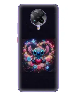 Чехол для Xiaomi POCO F2 Pro с картинкой «Stitch в цветах» Чехол для Xiaomi POCO F2 Pro с картинкой «Stitch в цветах»