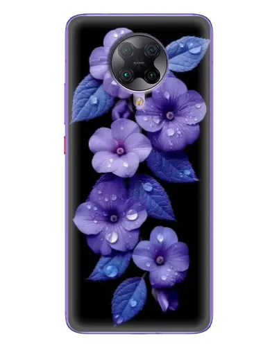 Чохол для Xiaomi POCO F2 Pro з картинкою «Фіолетові квіти з росою» Чохол для Xiaomi POCO F2 Pro з картинкою «Фіолетові квіти з росою»