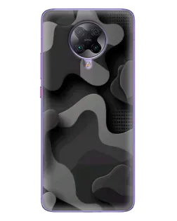Чехол для Xiaomi POCO F2 Pro с картинкой «Темный абстрактный камуфляж»