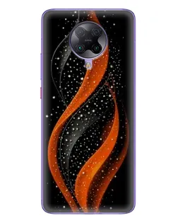 Чехол для Xiaomi POCO F2 Pro с картинкой «Огненная звездная волна»