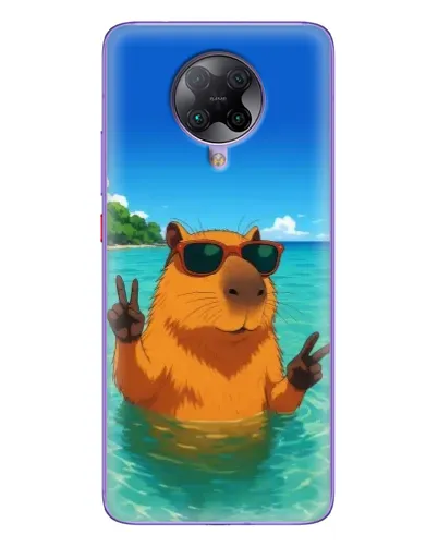 Чохол для Xiaomi POCO F2 Pro з картинкою «Морська капібара»