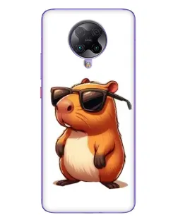 Чохол для Xiaomi POCO F2 Pro з картинкою «Капібара в окулярах»