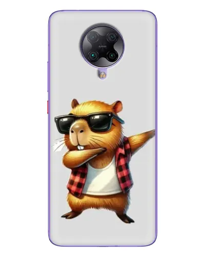 Чохол для Xiaomi POCO F2 Pro з картинкою «Капібара репер даб»