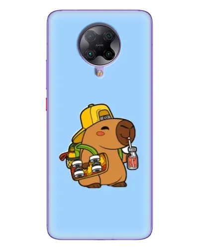 Чохол для Xiaomi POCO F2 Pro з картинкою «Капібара на скейті»
